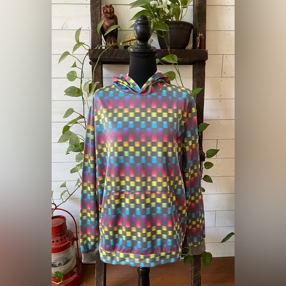 Fatally Pink: Colorful Pixelated Sweatshirt Hoodie - Picture 15 of 17